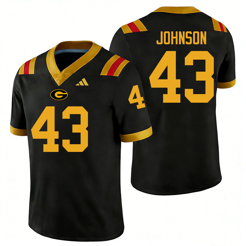 Grambling State Tigers #43 Marcellius Johnson College Football Jerseys,Uniforms-Black